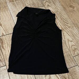 Suzie In The City Black Sleeveless Blouse